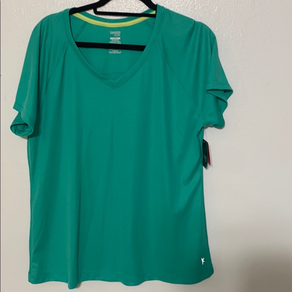 Green Danskin Now workout teeshirt.  XXL